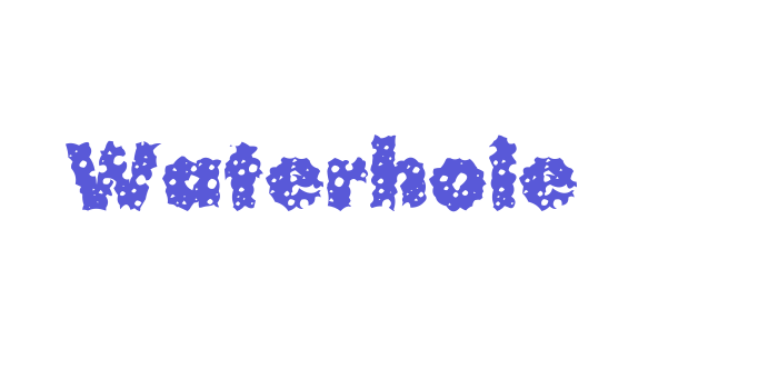 Waterhole Font Download