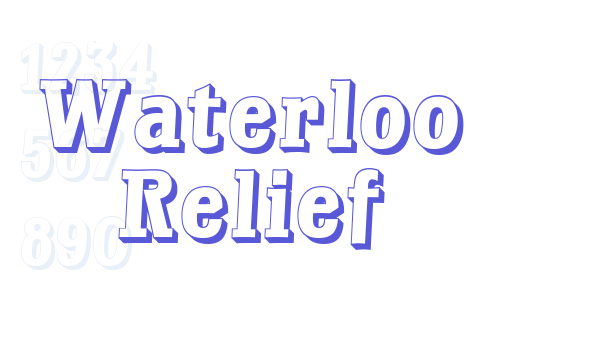 Waterloo Relief Font