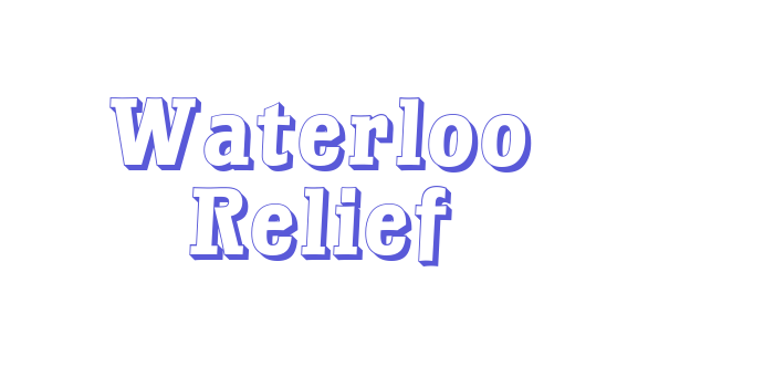 Waterloo Relief Font Download