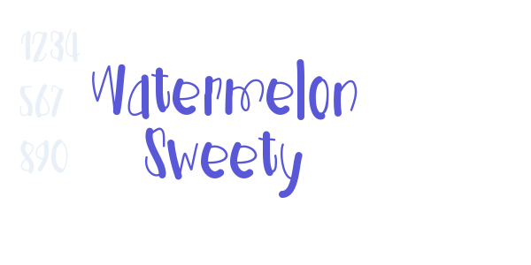 Watermelon Sweety font free