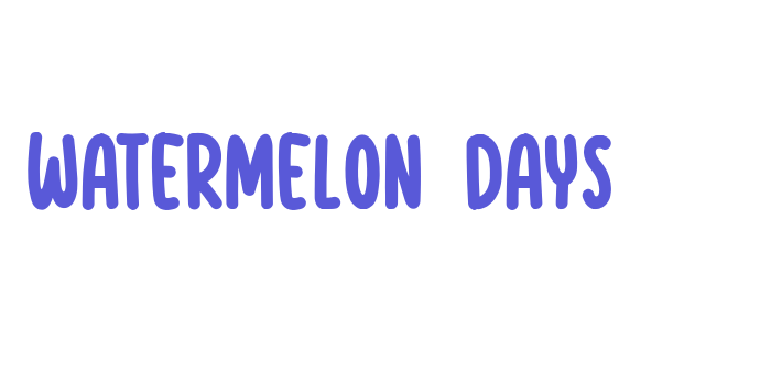 Watermelon Days Font Download