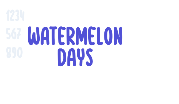 Watermelon Days font download