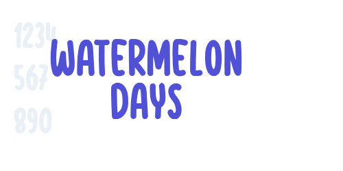 Watermelon Days-font-download