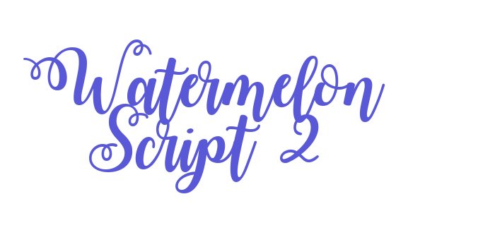 Watermelon Script 2 Font Download