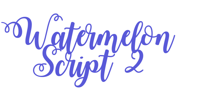 Watermelon Script 2 Font