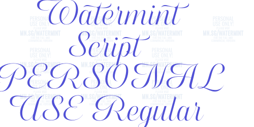 Watermint Script PERSONAL USE Regular-font-download