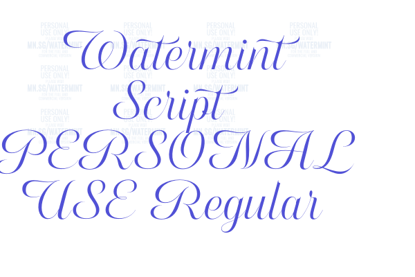 Watermint Script PERSONAL USE Regular