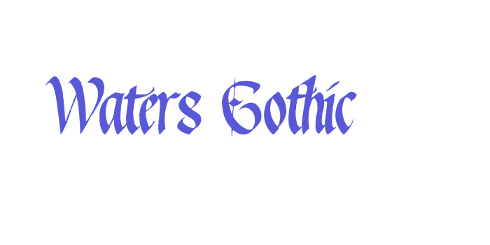 Waters Gothic Font