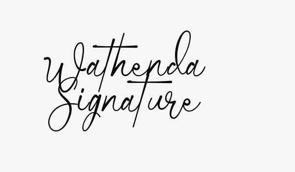 Wathenda Signature Font