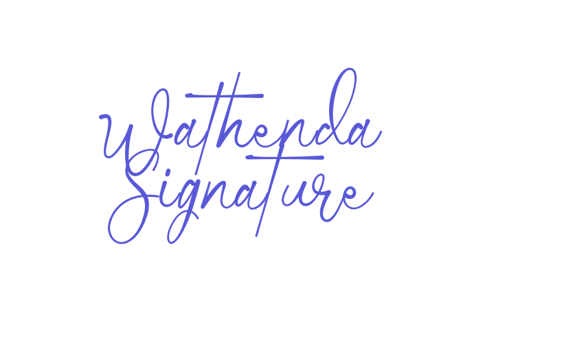 Wathenda Signature Font Download