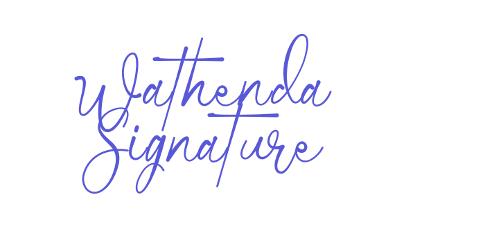 Wathenda Signature Font Download