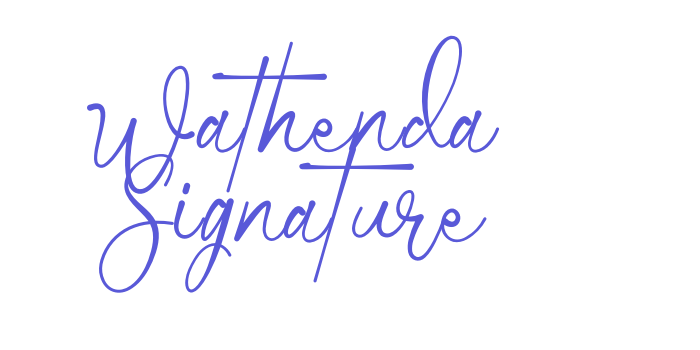 Wathenda Signature Font