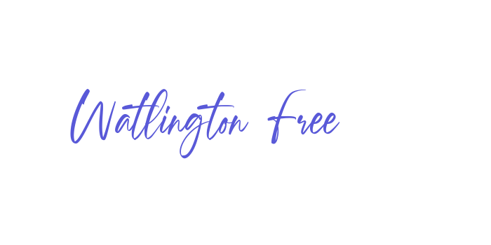 Watlington Free Font Download