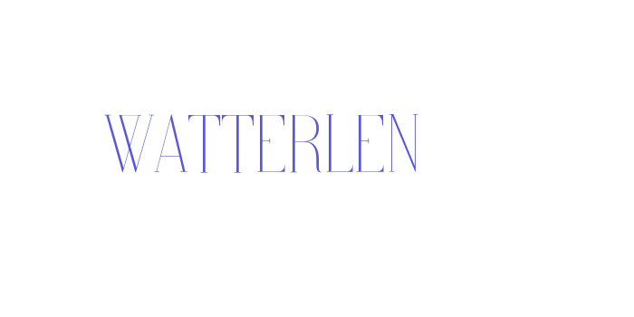 Watterlen Font Download