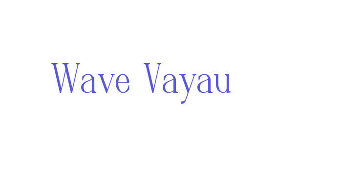 Wave Vayau Font Download