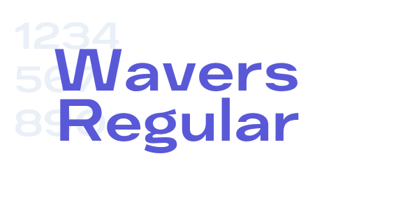 Wavers Regular font free