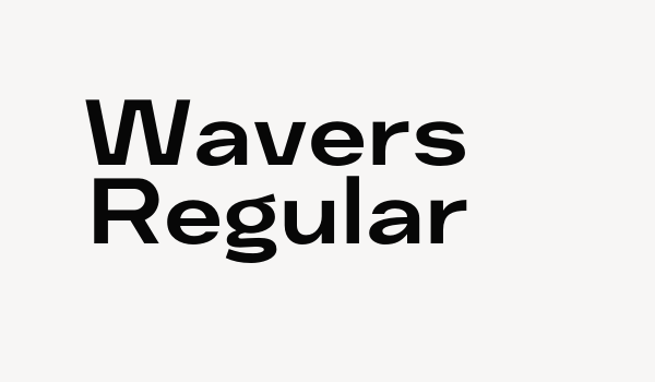 Wavers Regular Font