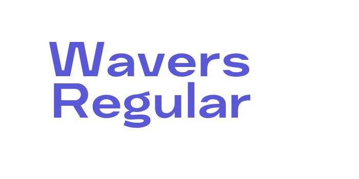 Wavers Regular Font Download