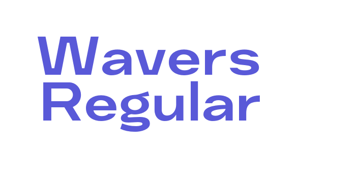 Wavers Regular Font