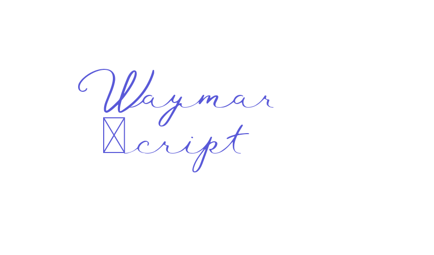 Waymar Script Font