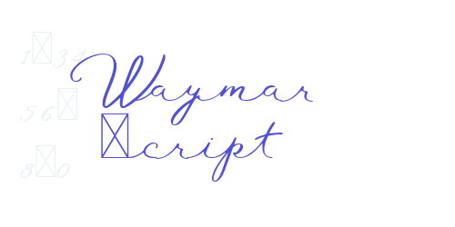 Waymar Script-font-download
