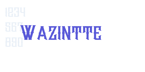 Wazintte font free