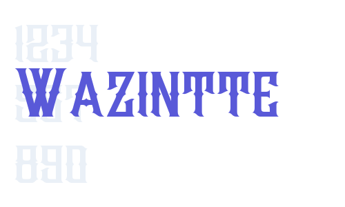 Wazintte Font Download