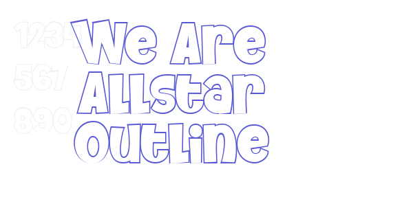 We Are Allstar Outline font free