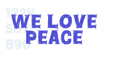 We Love Peace-font-download