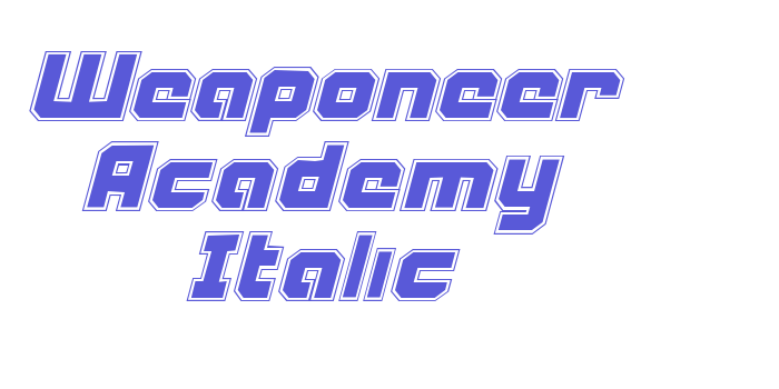 Weaponeer Academy Italic Font Download