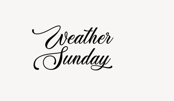 Weather Sunday Font