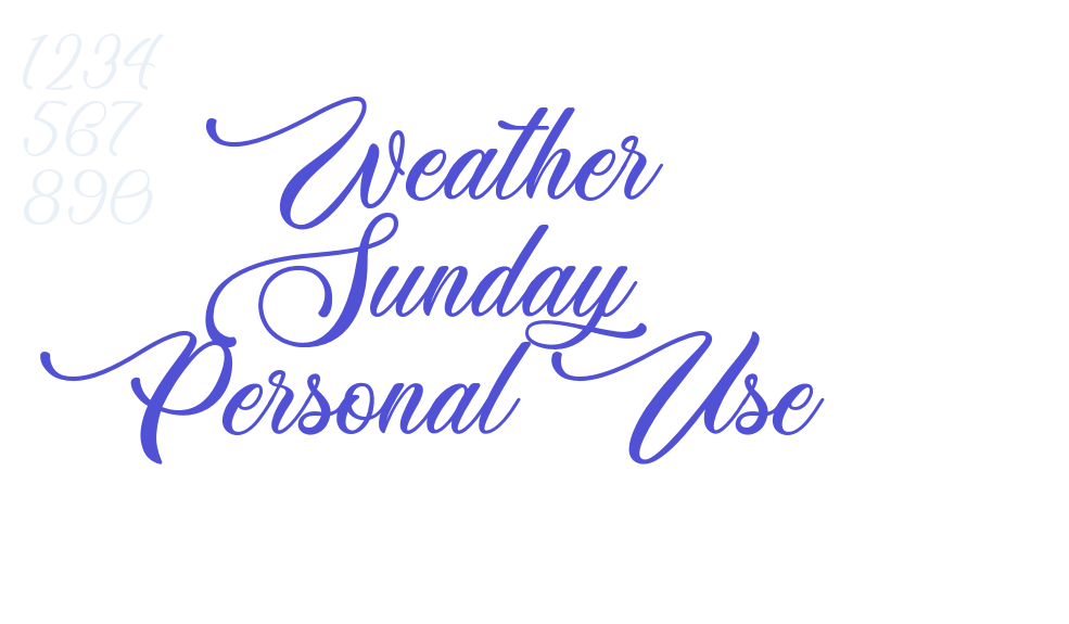 Weather Sunday – Personal Use-font-download