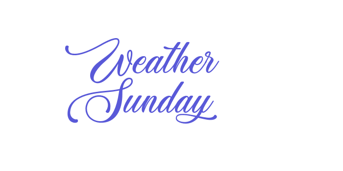 Weather Sunday Font Download