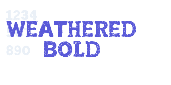 Weathered Bold font