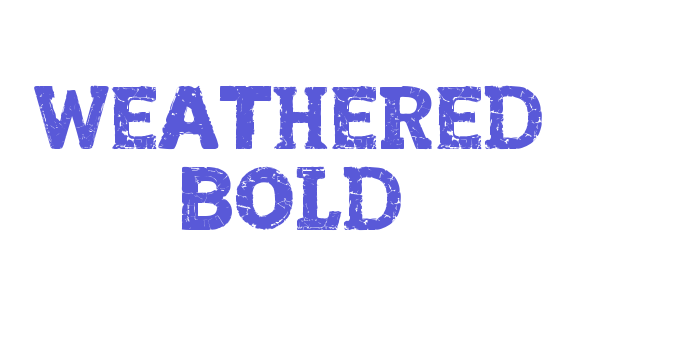 Weathered Bold Font Download