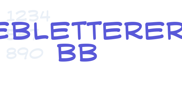 WebLetterer BB font free