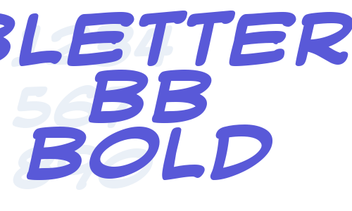 WebLetterer BB Bold Font Download