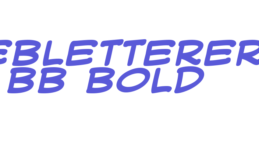 WebLetterer BB Bold Font