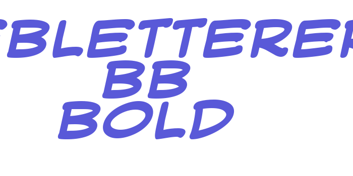 WebLetterer BB Bold Font Download