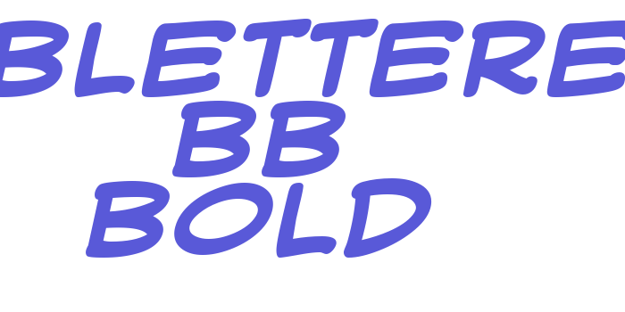 WebLetterer BB Bold Font