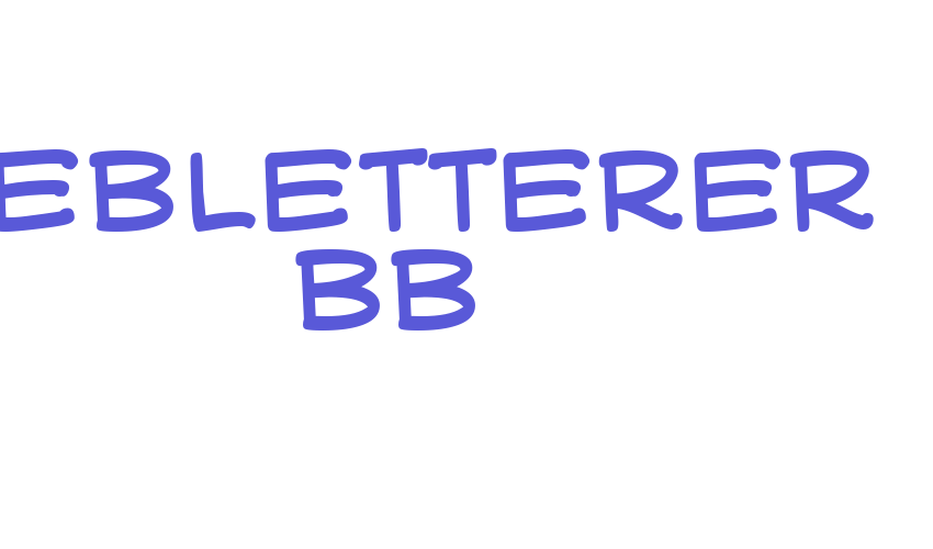 WebLetterer BB Font