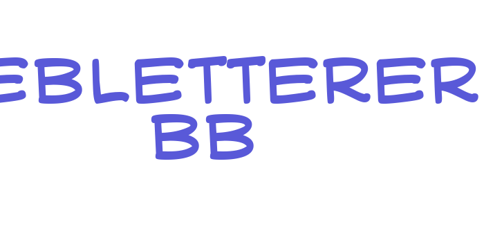 WebLetterer BB Font Download