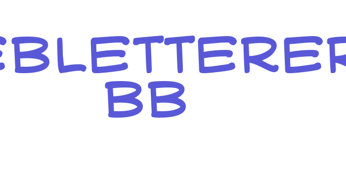 WebLetterer BB Font