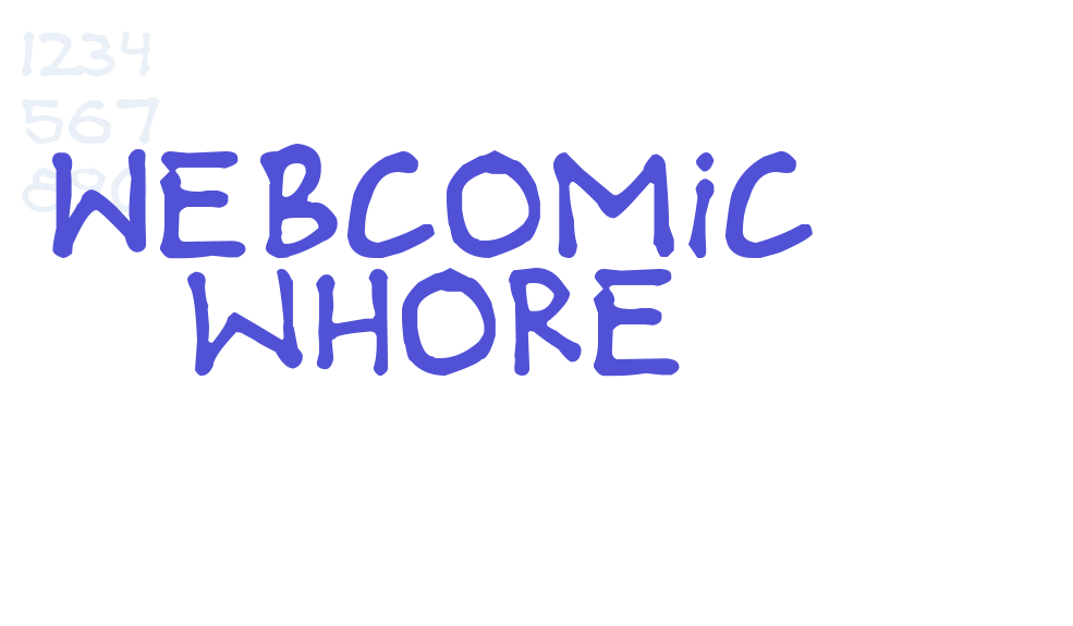 Webcomic whore-font-download