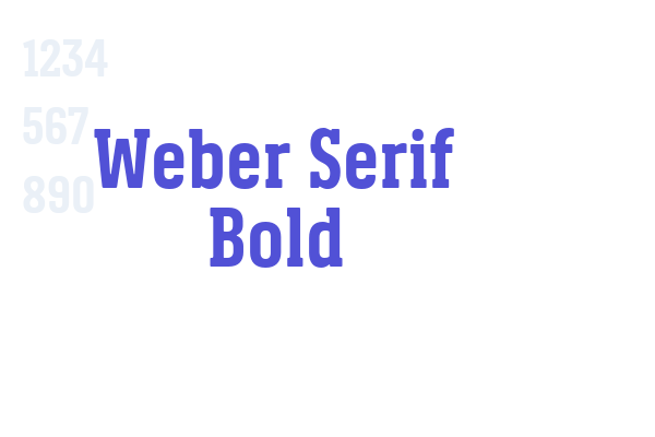 Weber Serif Bold