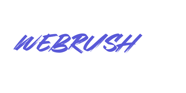 Webrush font free