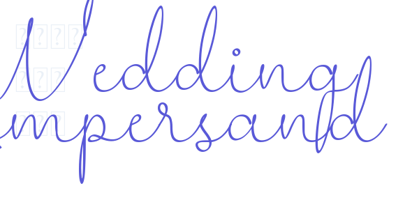 Wedding Ampersand font free