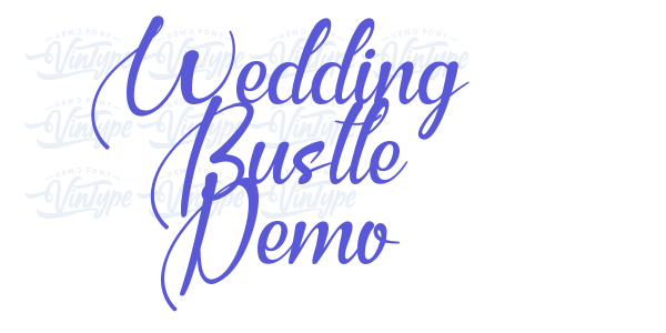 Wedding Bustle Demo font free