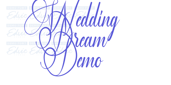 Wedding Dream Demo font free