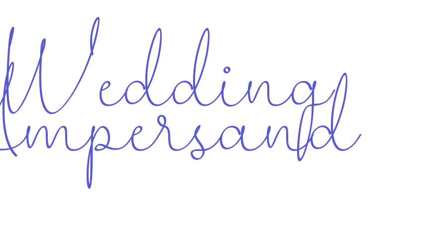 Wedding Ampersand Font Download